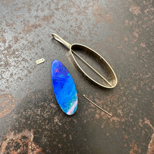 Captured Aurora Opal Pendant