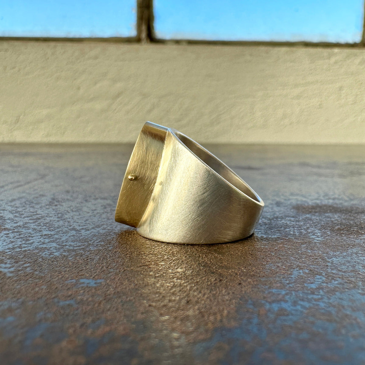 Captured Oval Opal Ring
