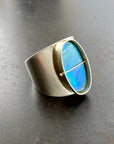 Captured Oval Opal Ring