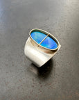 Captured Oval Opal Ring
