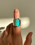 Captured Oval Opal Ring