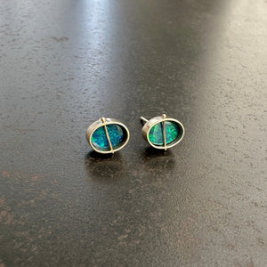 Captured Opal Studs