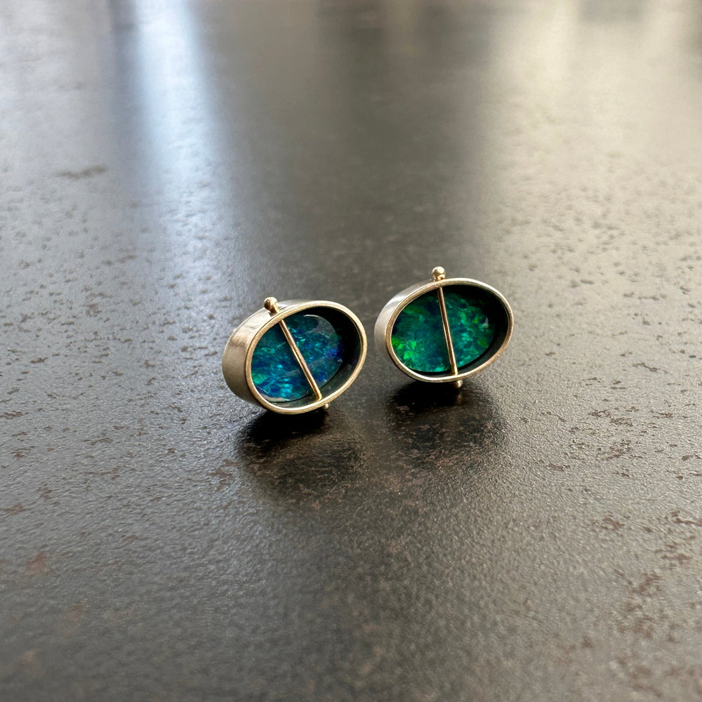 
                
                    Load image into Gallery viewer, Captured Opal Studs
                
            
