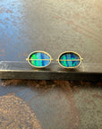 Captured Striped Opal Studs