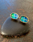 Captured Striped Opal Studs