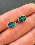 Captured Striped Opal Studs
