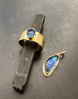 Captured Australian Boulder Opal Charm