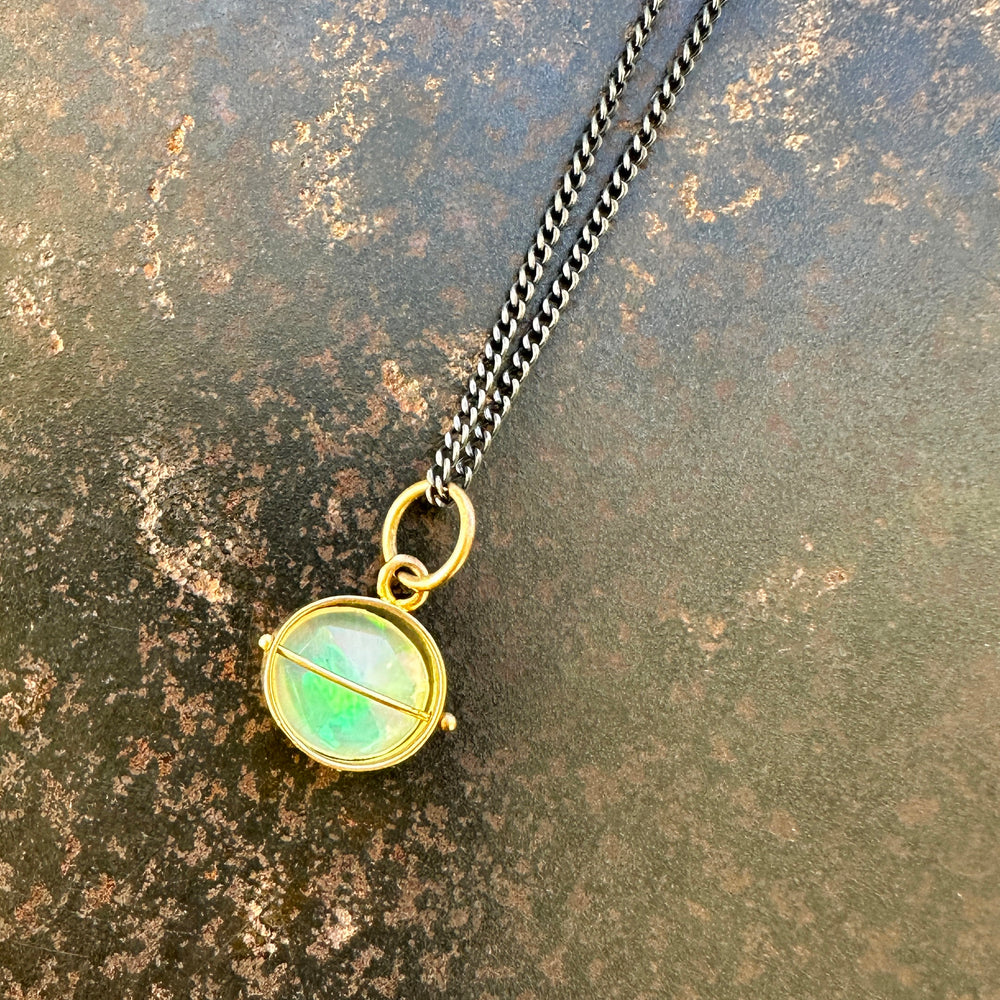 Captured Ethiopian Opal Necklace