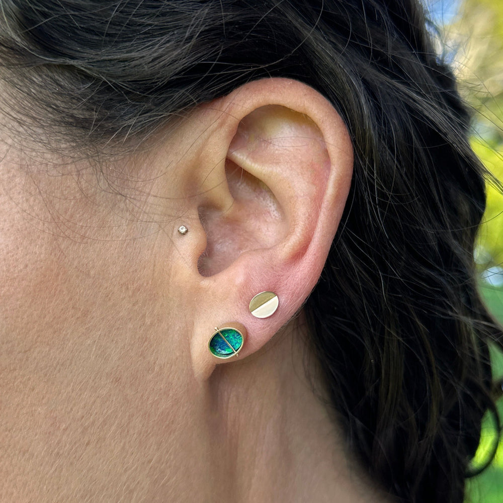 Captured Opal Studs