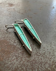 Captured Indonesian Opalized Wood Earrings