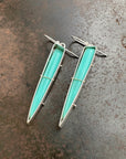 Captured Indonesian Opalized Wood Earrings