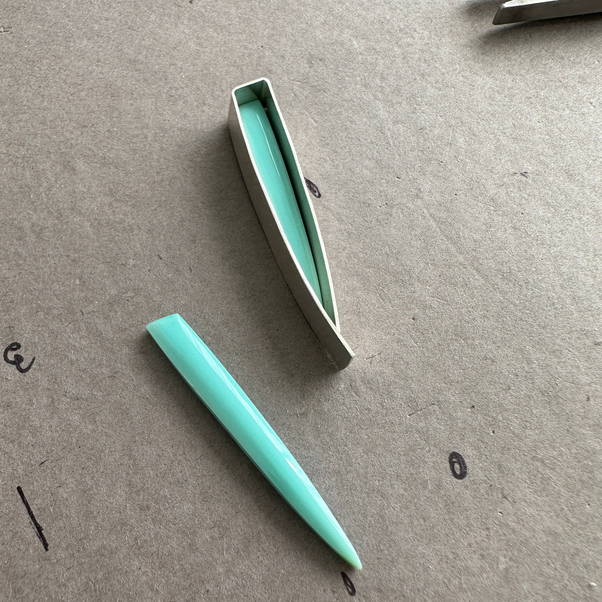 Captured Indonesian Opalized Wood Earrings
