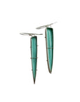 Captured Indonesian Opalized Wood Earrings
