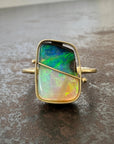 Captured Opal Statement Ring