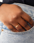 Oval Matte Lightning Ridge Opal Ring
