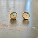 Captured Sunrise - Lightning Ridge Oval Studs