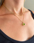 Captured® Peridot Orb Pendant
