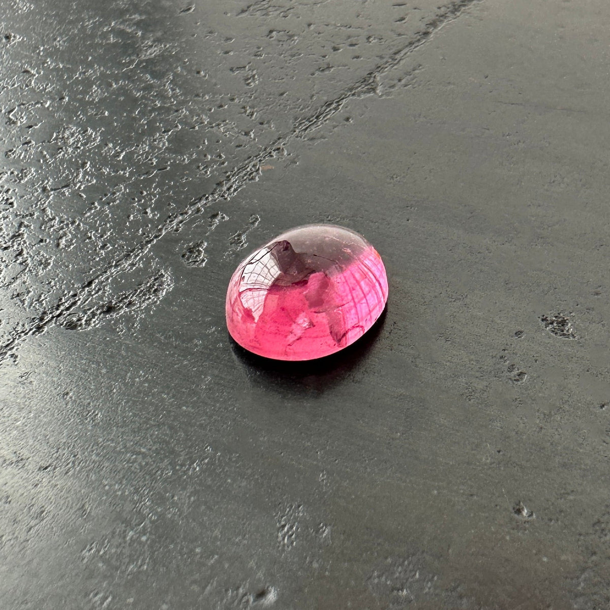 pink tourmaline cabochon