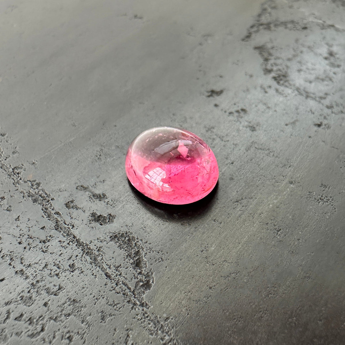 pink tourmaline cabochon