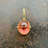 pink tourmaline oval pendant in 18k gold
