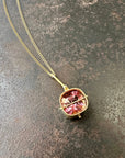 Captured Pink Tourmaline Necklace