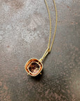 Captured Pink Tourmaline Necklace