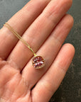 Captured Pink Tourmaline Necklace