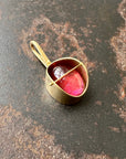 Captured Pink Tourmaline Pendant