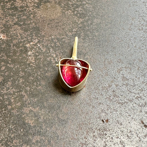 Captured Pink Tourmaline Pendant