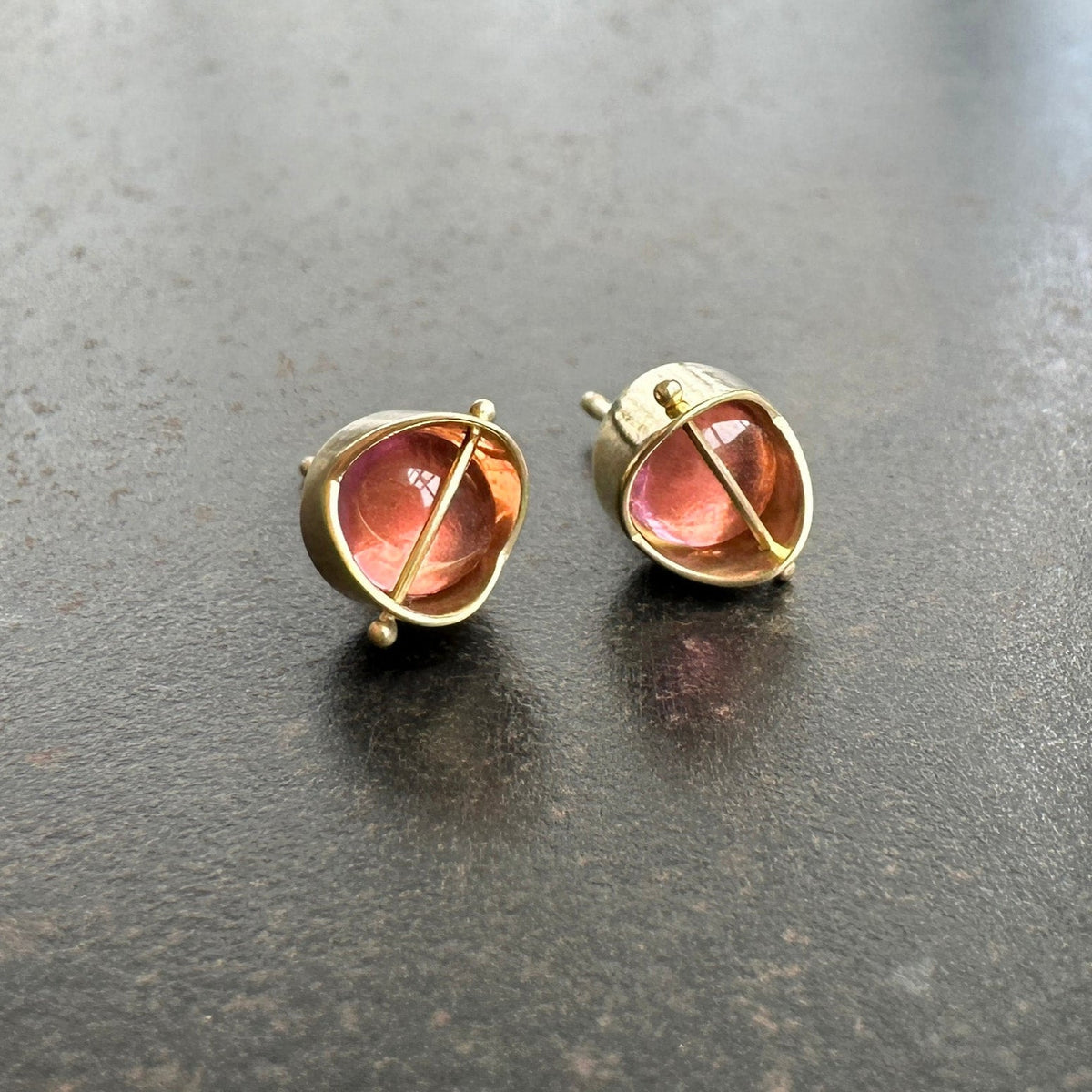 Captured® Pink Tourmaline Studs