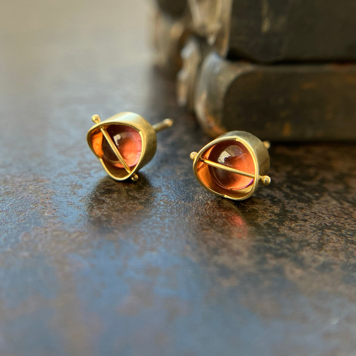 Captured® Pink Tourmaline Studs