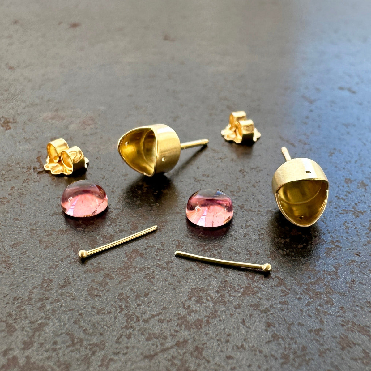 Captured® Pink Tourmaline Studs