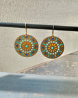 plique-a-jour, earrings, 18k gold earrings, mallorca, fine jewelry, enamel jewelry