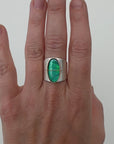 Captured Oval Opal Ring