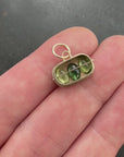 Captured Tourmaline Trio Charm