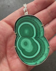 Captured® Malachite Slice Pendant