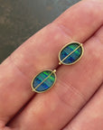 Captured Striped Opal Studs