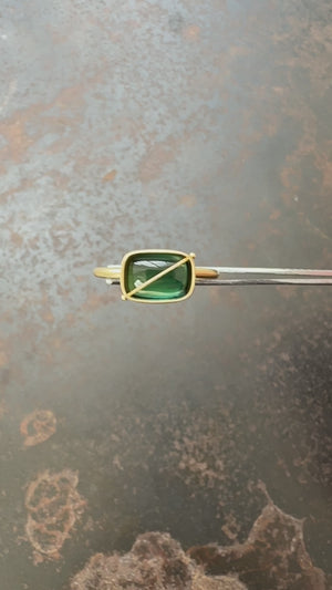 
                
                    Load and play video in Gallery viewer, Captured Green Tourmaline Ring
                
            