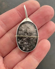 Captured Black Tourmaline in Quartz Slide Locket