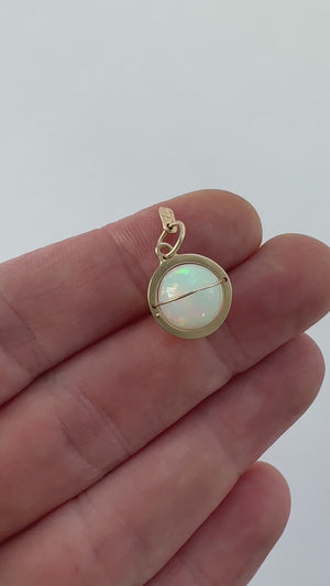 
                
                    Load and play video in Gallery viewer, Captured Moon Opal Orb Charm
                
            