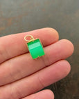 Captured® Chrysoprase Cube Pendant