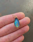 Teardrop Australian Boulder Opal Pendant | Captured® in 18k Gold