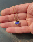 Captured Bold Blue Opal Necklace