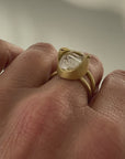 Captured Enhydro Ring - 18k Gold