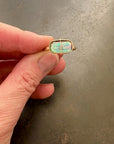 Captured Lightning Ridge Opal Ring