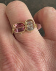 Captured Spinel Duo Ring