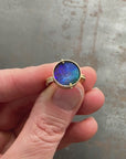 Captured® Boulder Opal Spin Ring