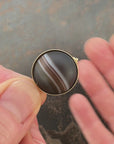Saturn Agate Orb Pendant