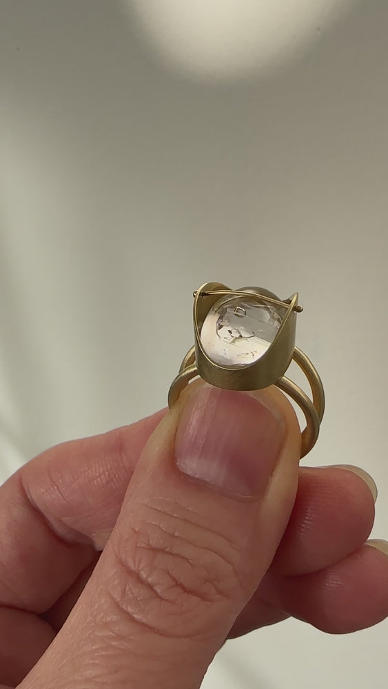 
                
                    Load and play video in Gallery viewer, Captured Enhydro Ring - 18k Gold
                
            