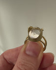 Captured Enhydro Ring - 18k Gold